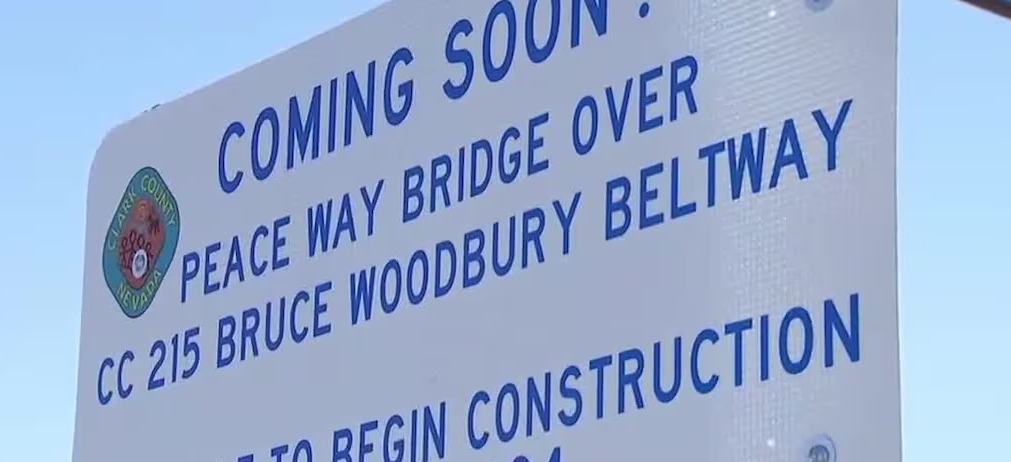 Peace Way Bridge at CC215, Hualapai Way to Cimarron Road
