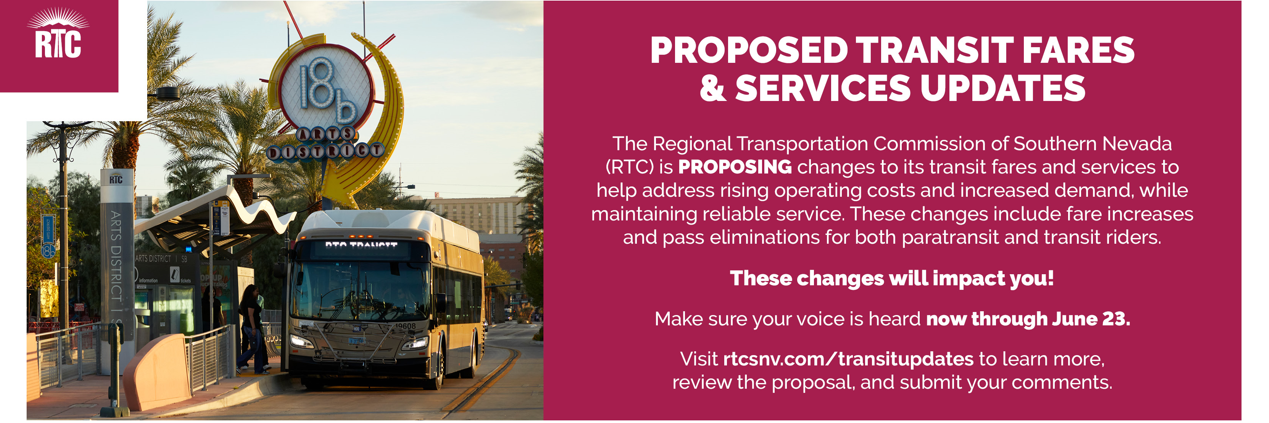 Proposed Fares & Services Updates